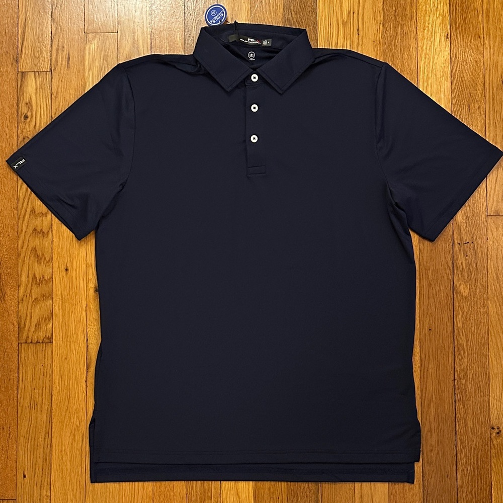 RLX Ralph Lauren UV Protection Navy Blue Polo Shirt (Brand New)